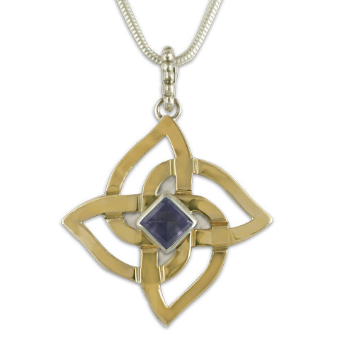 Karasel Pendant with Gem in Iolite