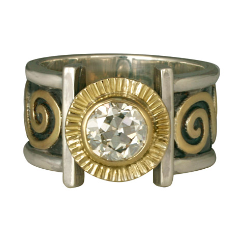 Keltie Ring with Diamonds in