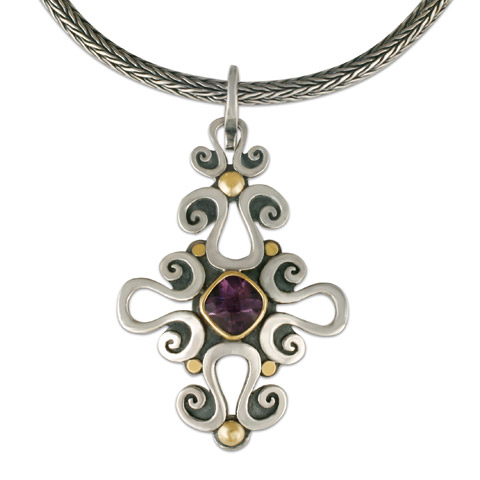 Lee Pendant in Amethyst
