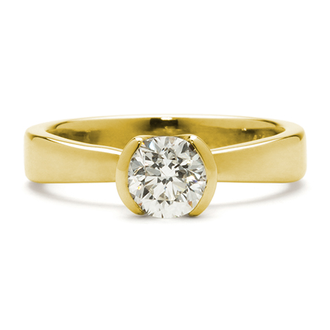 Locus Engagement Ring in 14K Yellow Gold