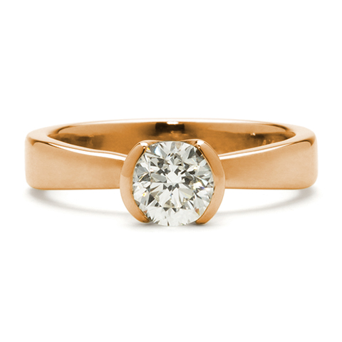 Locus Engagement Ring in 18K Rose Gold