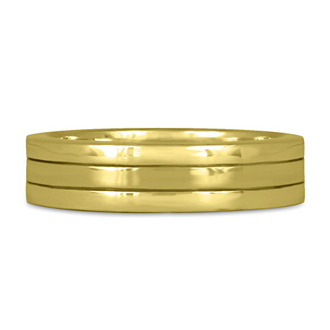 Marcello Wedding Ring in 18K Yellow