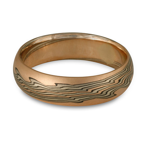 Medium Ebb and Flow Wedding Ring Solstice in Solstice