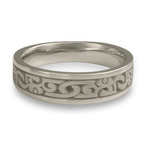 Narrow Luna Wedding Ring in Stainless Steel