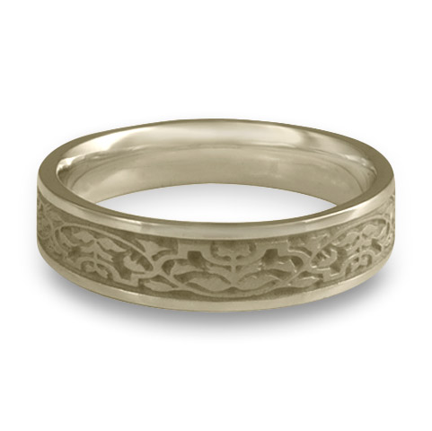 Narrow Morocco Wedding Ring in 18K White Gold