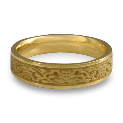 Narrow Morocco Wedding Ring in 18K Yellow Gold