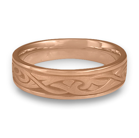 Narrow Papyrus Wedding Ring in 18K Rose Gold