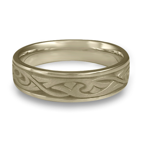 Narrow Papyrus Wedding Ring in 18K White Gold