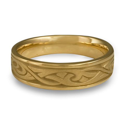 Narrow Papyrus Wedding Ring in 18K Yellow Gold