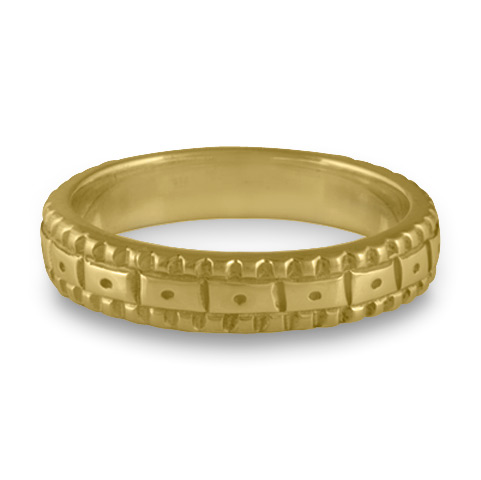 Narrow Solaris Wedding Ring in 18K Yellow Gold