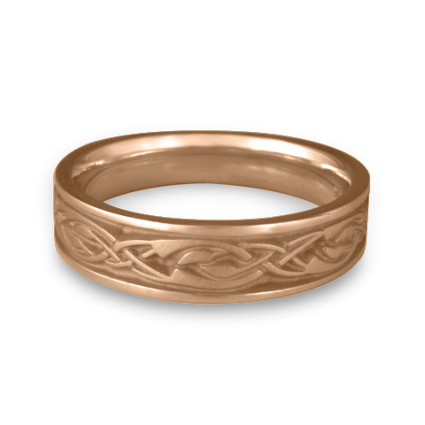 Narrow Sonoma Hills Wedding Ring in 18K Rose Gold