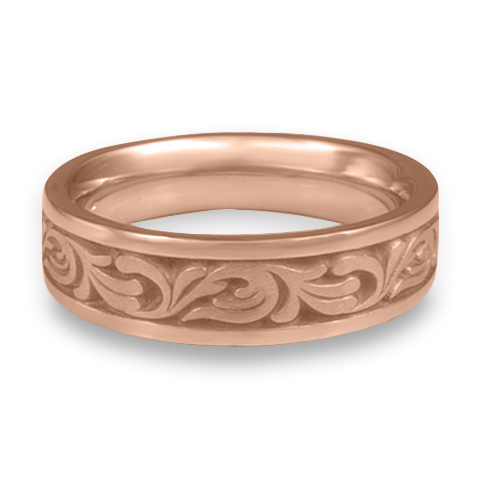 Narrow Tradewinds Wedding Ring in 14K Rose Gold