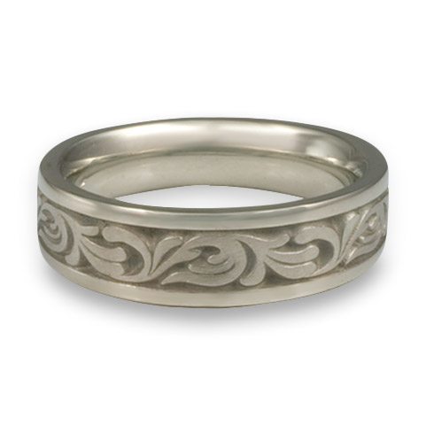 Narrow Tradewinds Wedding Ring in 14K White Gold