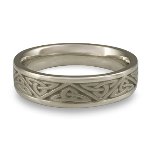 Narrow Trinity Knot Wedding Ring in Stainless Steel