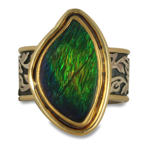 One-of-a-Kind Ammolite Liana Ring in