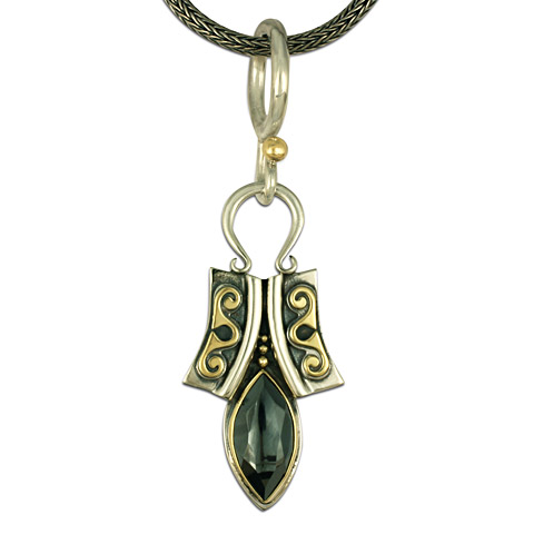 One-of-a-Kind Corsica Pendant in 14K Yellow Gold & Sterling Silver