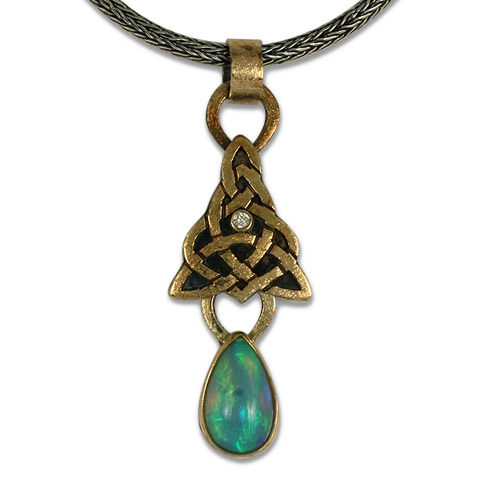 One-of-a-Kind Ethiopian Opal Articulating Pendant in