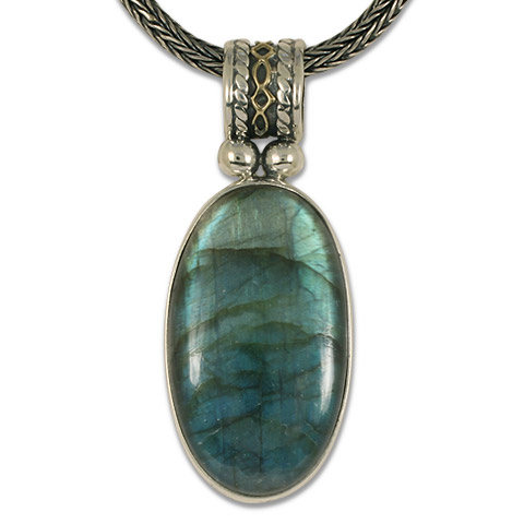 One-of-a-Kind Felicity Labradorite Pendant in