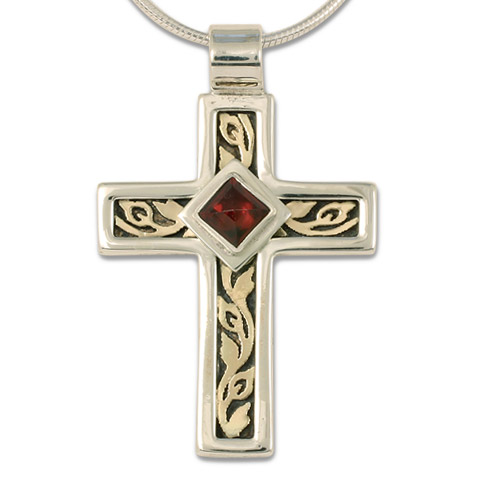 One-of-a-Kind Flores Cross Pendant in