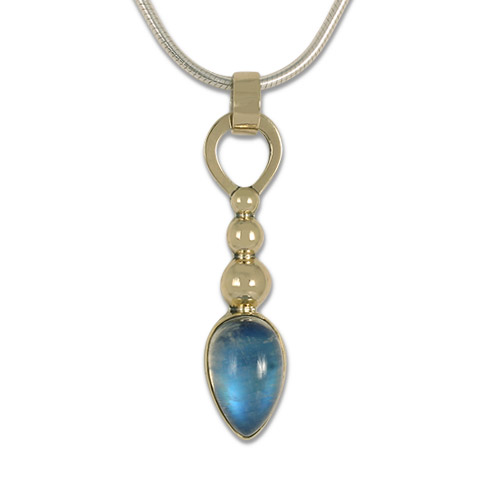 One-of-a-Kind Parabola Moonstone Pendant in