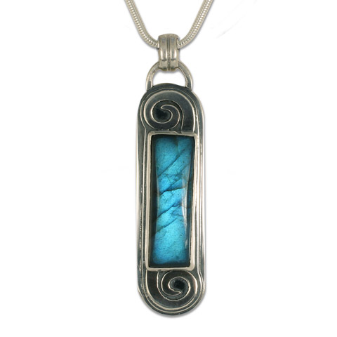 One-of-a-Kind Swirl Labradorite Necklace in