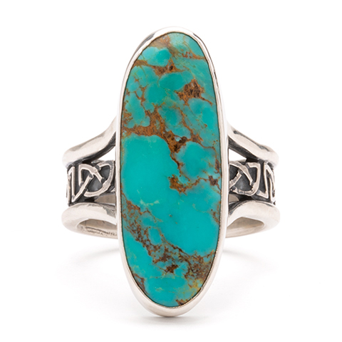 One-of-a-Kind Turquoise Heart Ring in