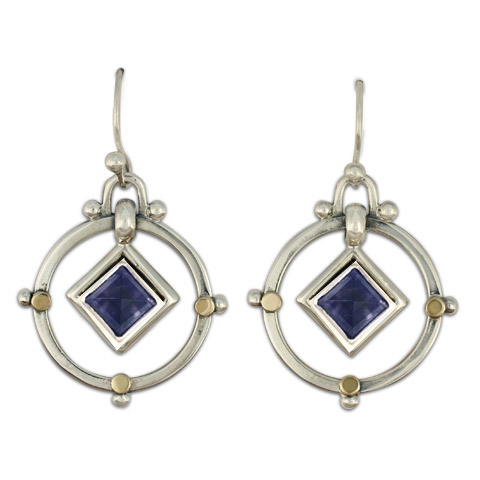 Petey Earrings in Iolite