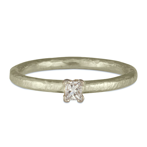 Playa Engagement Ring in 14K White Gold