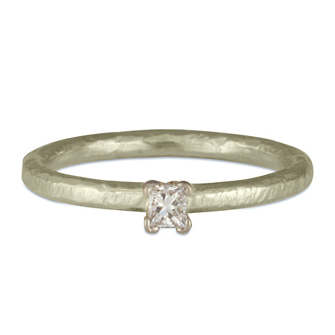 Playa Stacker Engagement Ring in 14K White Gold