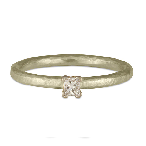 Playa Stacker Engagement Ring in 18K White Gold