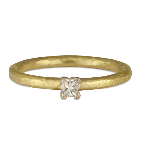 Playa Stacker Engagement Ring in 18K Yellow Gold