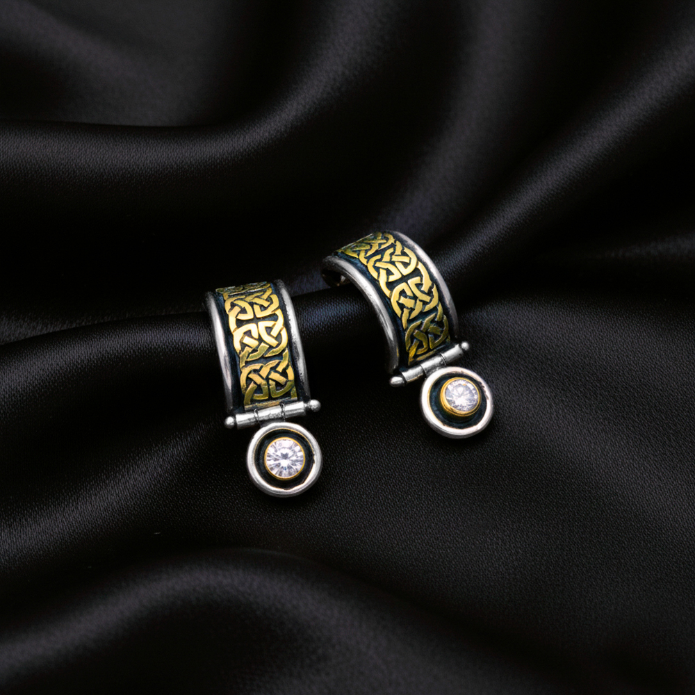 Renee Earrings with Diamonds in