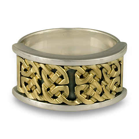 Renee Ring in 14K Yellow Gold & Sterling Silver Base