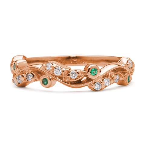 Ripple Ring in 14K Rose Gold