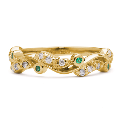 Ripple Ring in 14K Yellow Gold