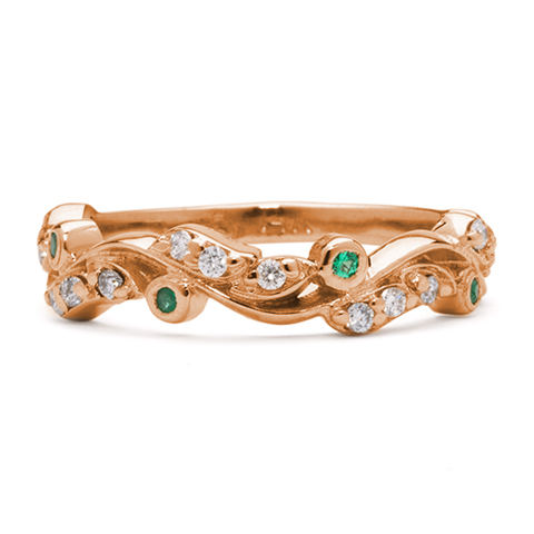 Ripple Ring in 18K Rose Gold