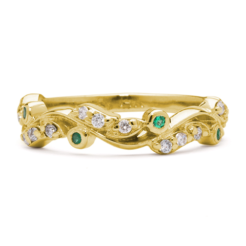 Ripple Ring in 18K Yellow Gold
