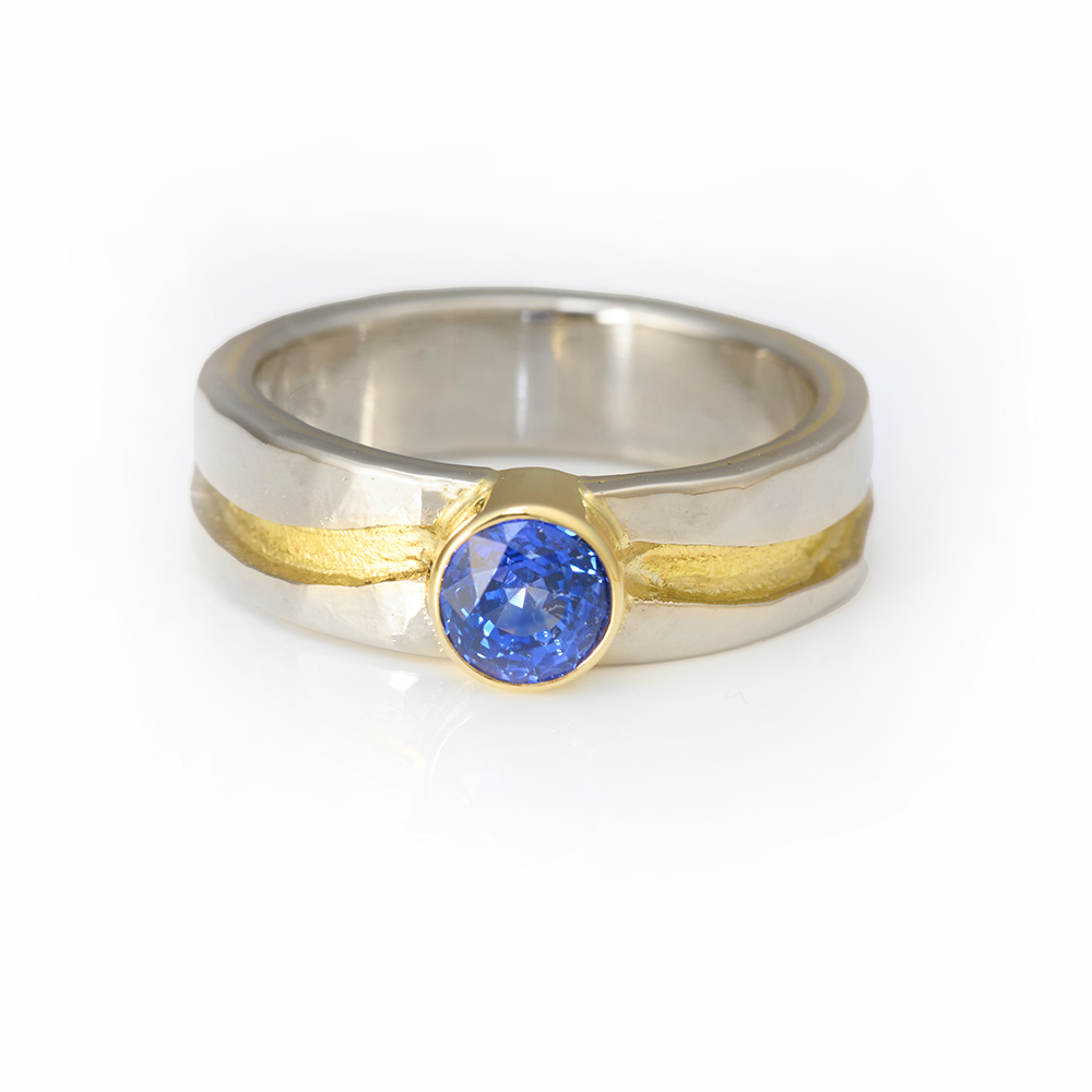 River Ring Solitaire 6mm in