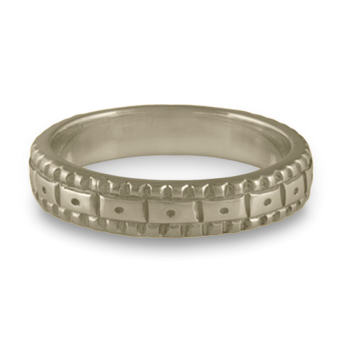 Solaris Wedding Ring in 18K White Gold
