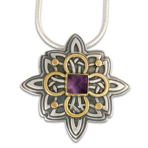 Southern Star Pendant in Amethyst