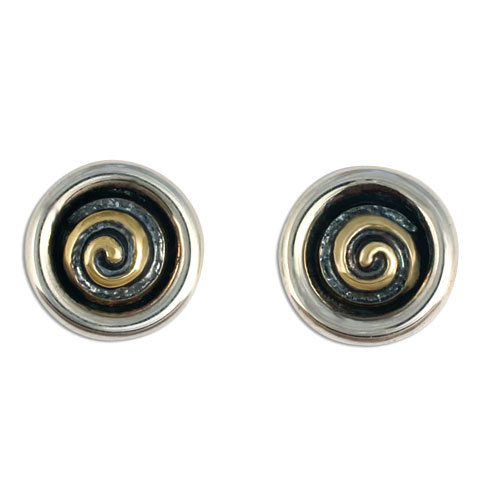 Spiral Eclipse Earrings in
