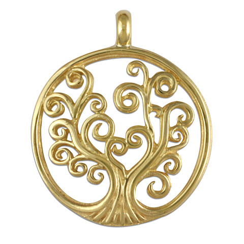 Tree of Life Pendant Small in 18K Yellow Gold