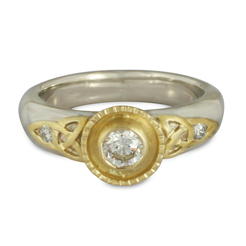 Trinity Bezel Ring in Diamond
