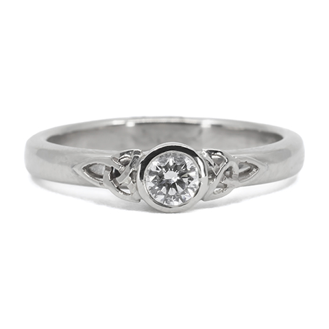 Trinity Solitaire Ring in