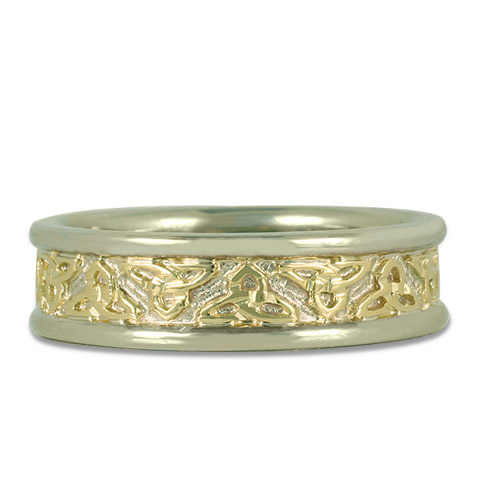 Trinity Strand Ring in 18K Yellow Gold over 14K White Gold