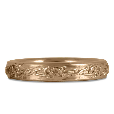 Trinity Twist Ring in 18K Rose Gold