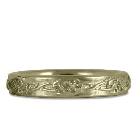 Trinity Twist Ring in 18K White Gold
