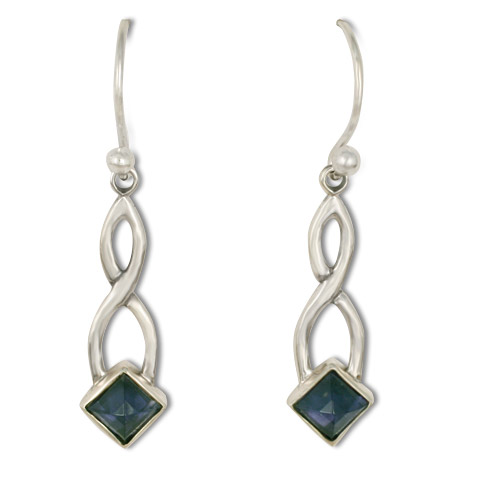 Twist Earrings in Iolite