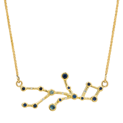 Virgo Constellation Pendant in