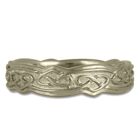 Weaving Heart Ring in 14K White Gold